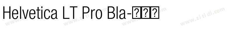 Helvetica LT Pro Bla字体转换